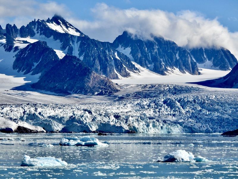 Landscapes, Svalbard, Glacier Monaco, Blue, Ice, Snow, Cold,  В царстве Снежной королевыphoto preview