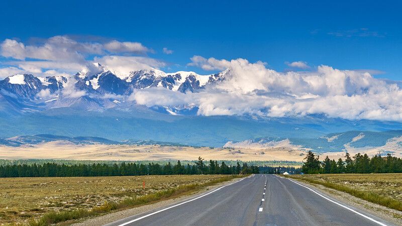 пейзаж, горы, дорога, облака, Горный Алтай  Надо ехать photo preview