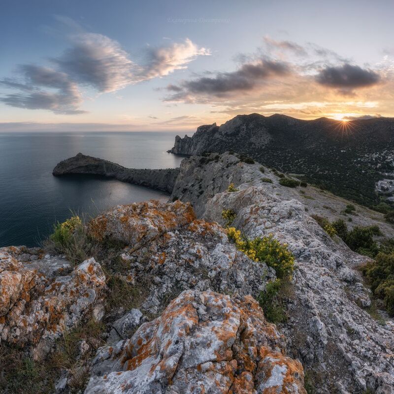 крым, новый свет, судак, море, пейзаж, природа, crimea, landscape, закат, горы Провожая закатphoto preview