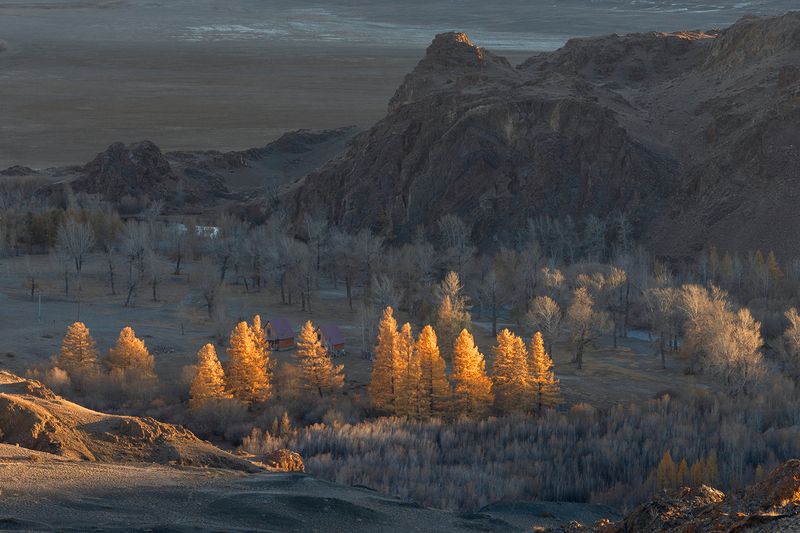 алтай, свет, закат, вечер, горы, долина Свет Алтая фото превью