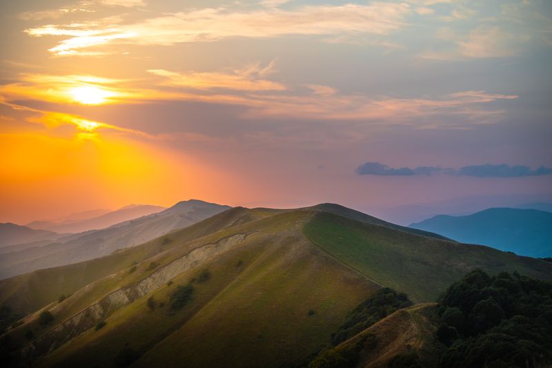 #sunset, #landscape Sunset on Mt Ialnophoto preview