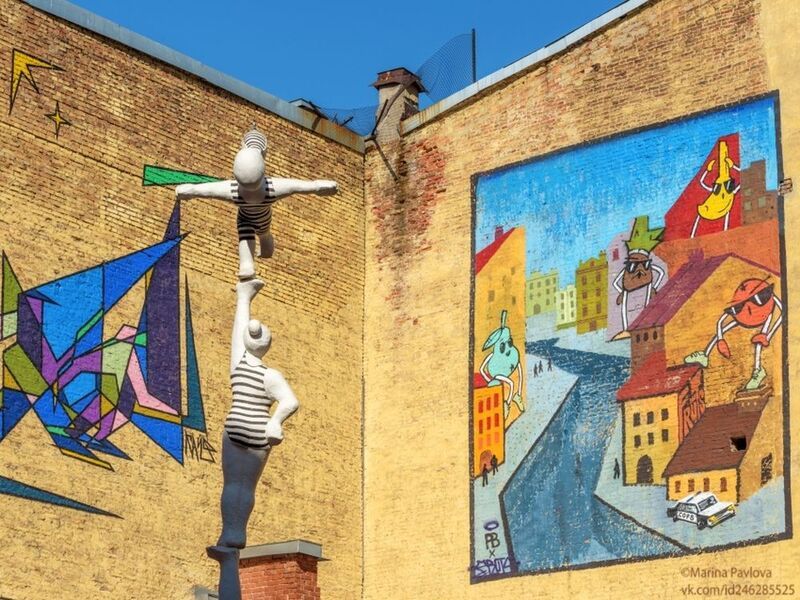 город, архитектура, санкт-петербург, питерские дворики, питерские дворы-колодцы, граффити, стритарт, зеркальный дворик Питерские дворикиphoto preview