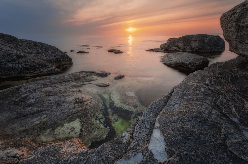 Казахстан Мангистау Мангышлак Каспийское_море каспий голубая_бухта закат вечер Вечерний Каспийphoto preview