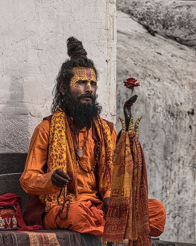 Садху в храме Пашупатинатхphoto preview