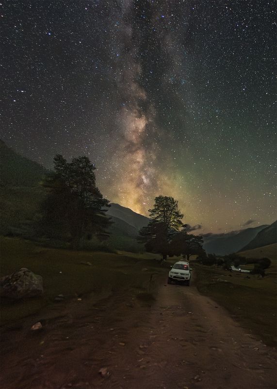 астрофото, астрофотография, ночь, астрономия, астропейзаж, кавказ, млечный путь, звезды, ночное небо, night, nightphotography, stars, milkyway, longexposure Путь домойphoto preview