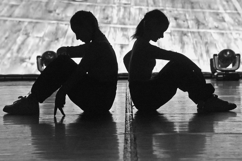 танец, девушка, пластика, чб, апатиты Контуры дуэта. 2024 фото превью