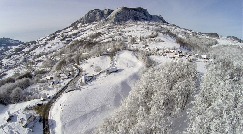 winter,cold,trees,mountains,road,hills,snow Winter beauty фото превью