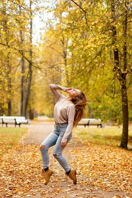 красота, девушка, осень, солнце Ln1photo preview