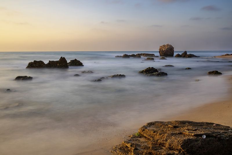 sea, seascape, sunset, landscape, beach, marina, rocks sunset view фото превью