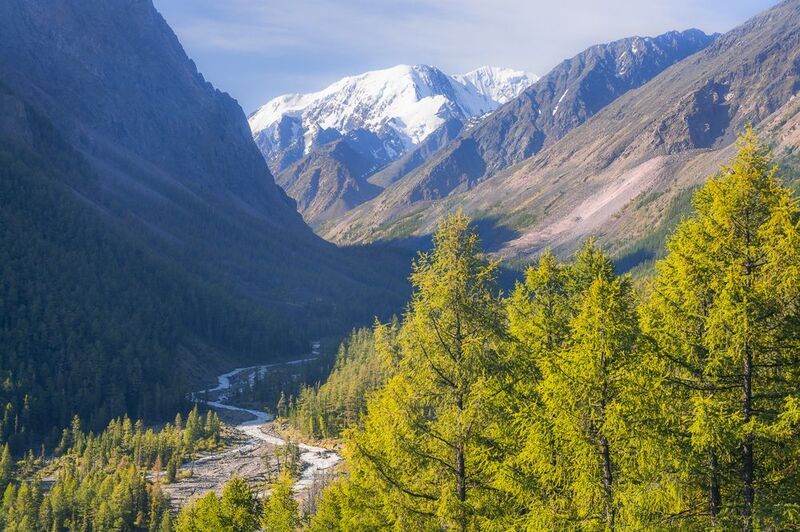 россия, горный алтай, утро Утро в горах фото превью
