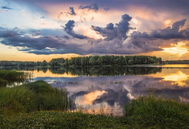 Стрижевский карьер, закат,Киров На закатеphoto preview