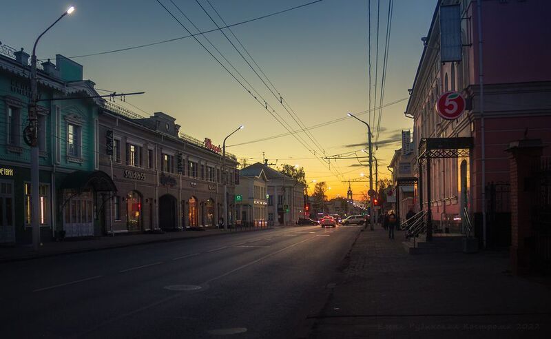 кострома, город, архитектура, вечер, улица Вечер в городе К фото превью
