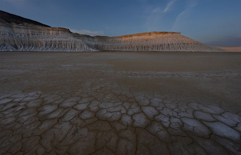 горы, солончак, закат, Казахстан Сор Тузбаираphoto preview