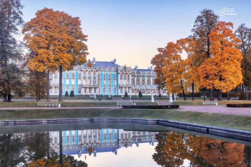 санкт-петербург, екатерининский парк, осень, утро Утро в Екатерининском паркеphoto preview