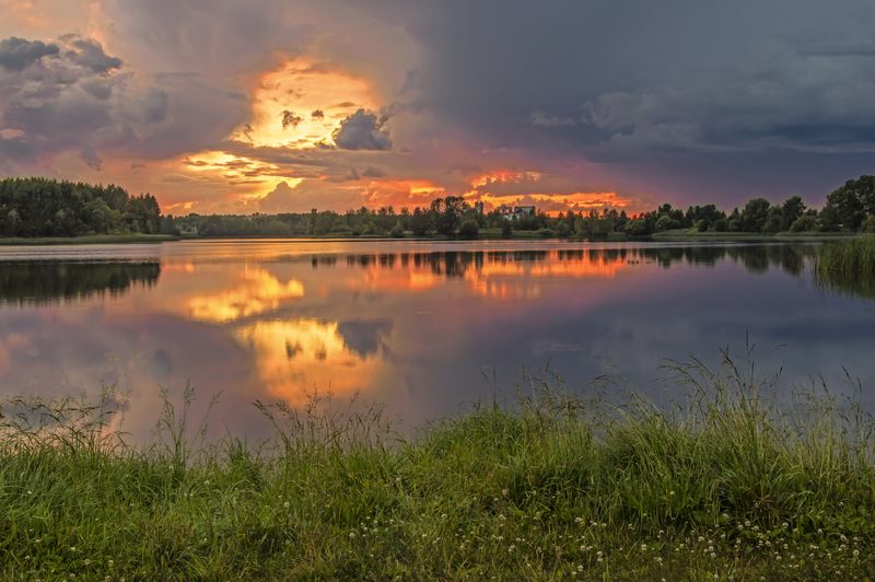 закат, стрижевский карьер, киров На закатеphoto preview