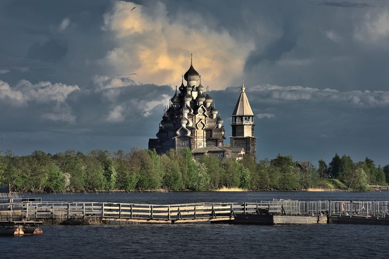 кижи, карелия, пейзаж, небо Кижиphoto preview