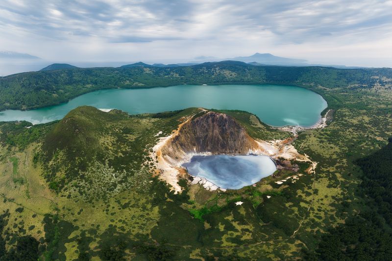 кунашир, сахалин, сахалинская область, курилы, курильские острова, вулкан головнина, вулкан менделеева, кальдера, kuril islands, far east, дальний восток, kunashir, кипящее, горячее, вулкан Вулкан Головнина. Кунаширphoto preview