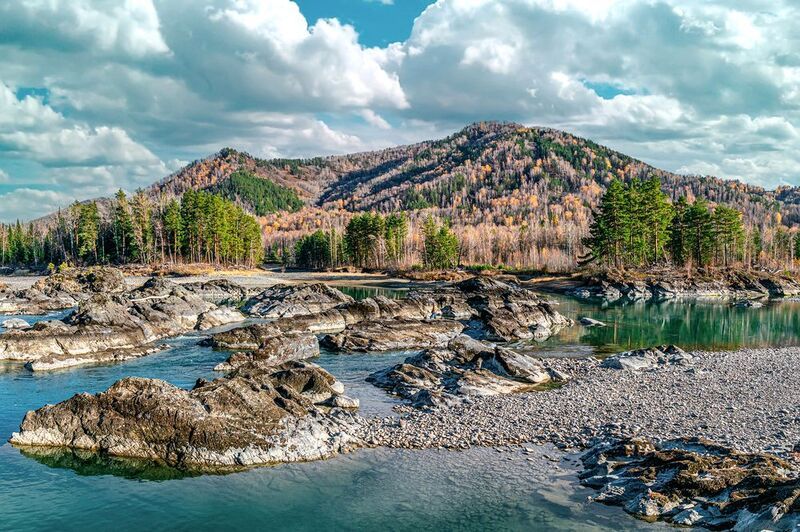 горный алтай, катунь, осень Осенняя Катуньphoto preview