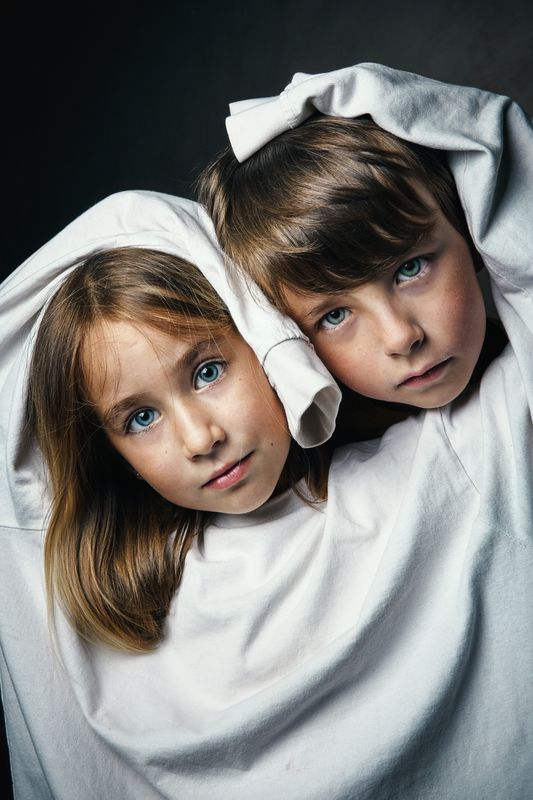 Дети, семейная съемка, парная съемка, парный портрет Дети фото превью
