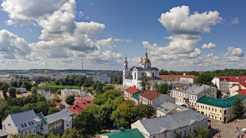 витебск, беларусь, вид с ратуши, панорама Витебск. Панорамный вид с ратуши.photo preview