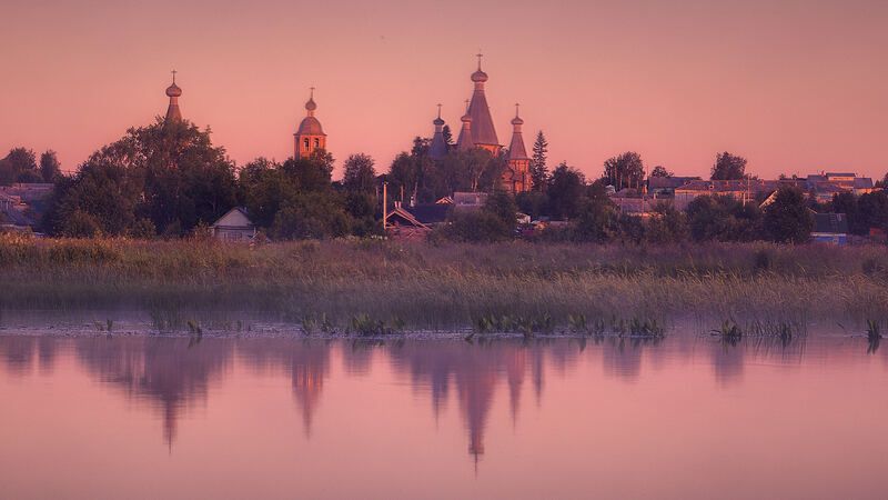 Туманный рассвет фото превью