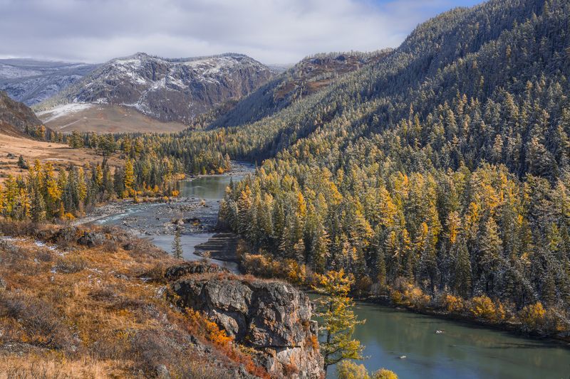 россия, горный алтай, река чуя, осень Осенний Алтай фото превью