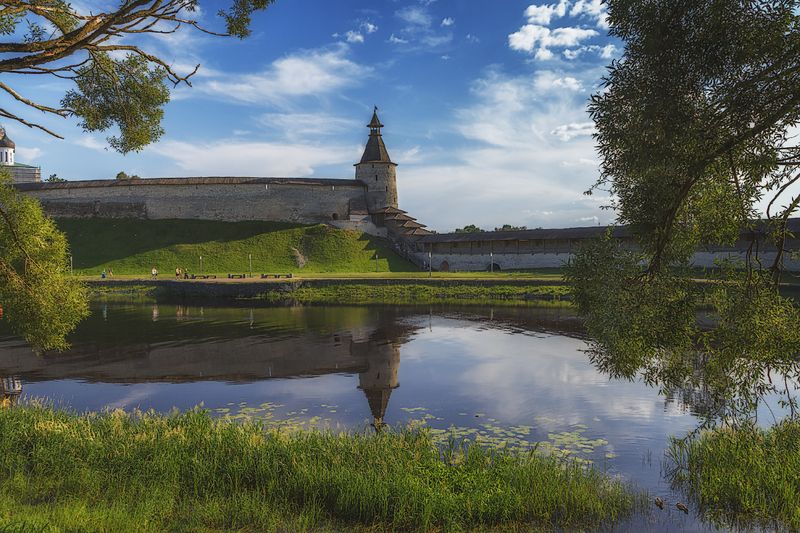 лето, небо, река, природа По берегу Псковы...photo preview