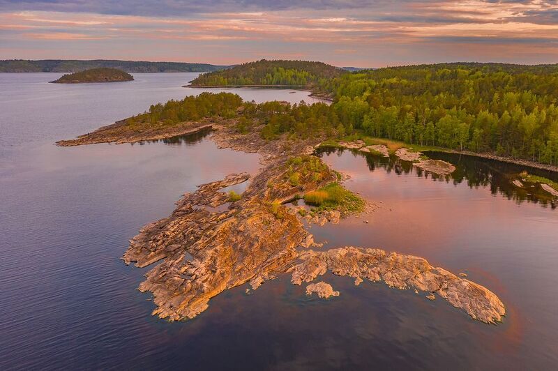 золотая черепаха, ладожские шхеры, карелия, ладога, северное приладожье, сортавала, питкяранта, русский север,северная природа, северный пейзаж, пейзажи карелии, фототуры по карелии, фототуры по ладоге, фототур на ладожские шхеры Усталый рассветphoto preview