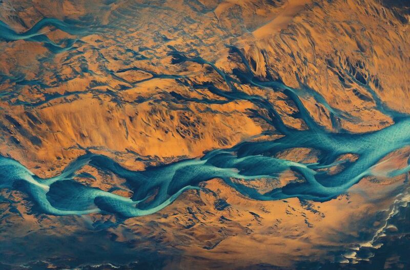 iceland, drone, dji, air3s, braided, rivers, texture, colors,  Braided by Nature фото превью