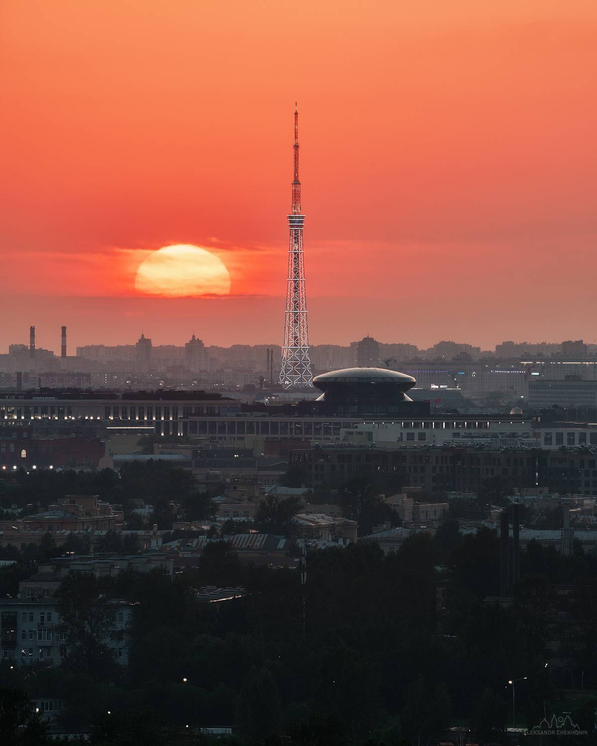 Закат на \"космодроме\". Автор: Чехонин Александр , Чехонин Александр