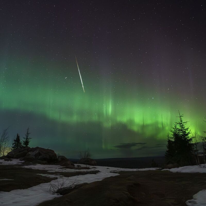 Северное сияние на Белых камнях.photo preview