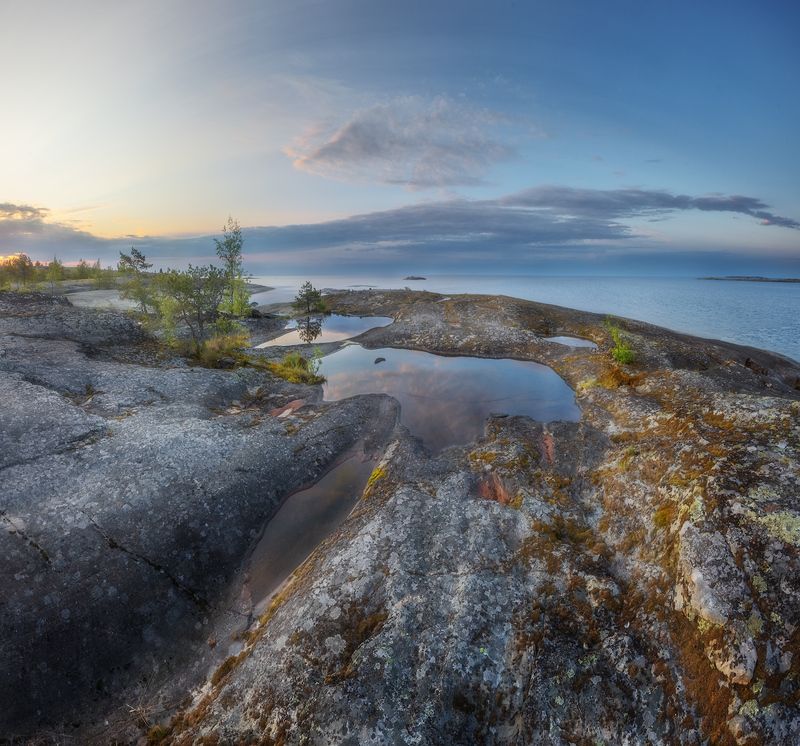 карелия, ладога, шхеры, рассвет ***photo preview