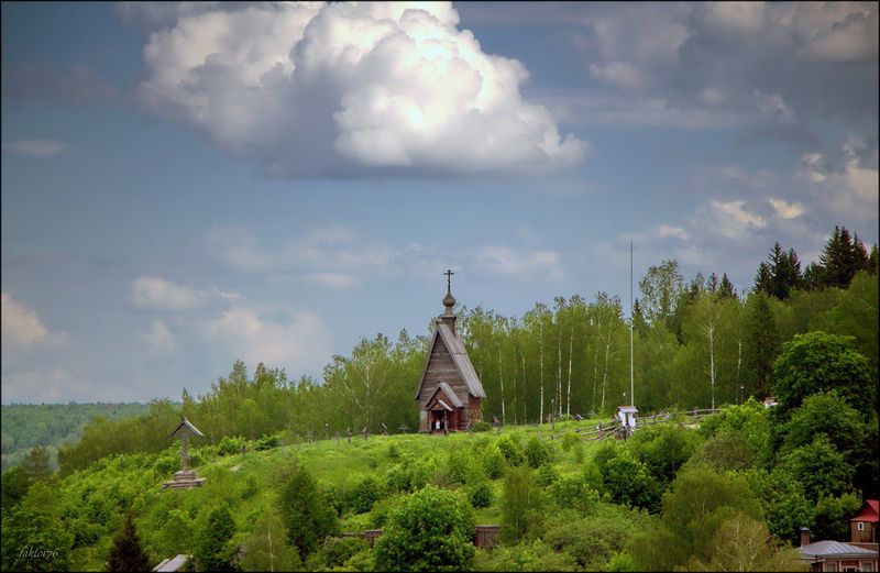 город, архитектура, плёс, церковь, храм, православие Плёс  ..  гора Левитанаphoto preview