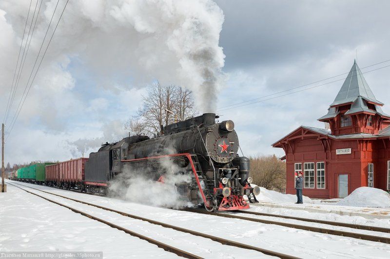 Паровоз на Болгое-Полоцкой…photo preview