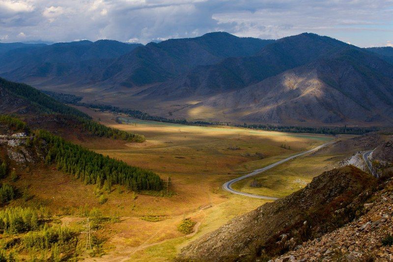 алтай, чике-таман, природа, пейзаж, чуйский,  тракт, долина, улегем, горы Долина Улегема, Чуйский тракт.photo preview