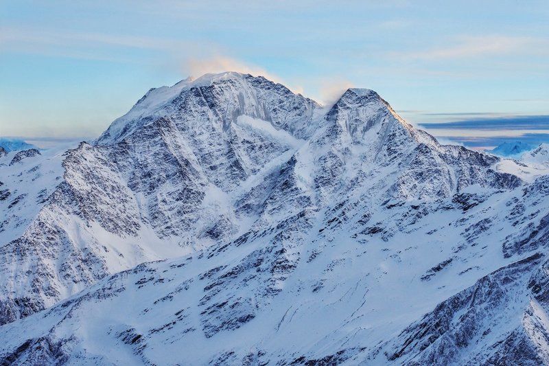 горы, пейзаж, кавказ, донгузорун, эльбрус, накра, ушба, кавказский хребет, зима, снег,  caucasus, winter, elbrus, snow, mountains Icephoto preview