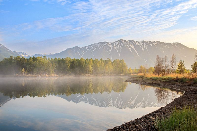северный байкал Туманный рассветphoto preview