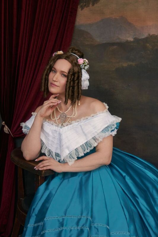 женский портрет, историческое платье, 19 век Дарьяphoto preview
