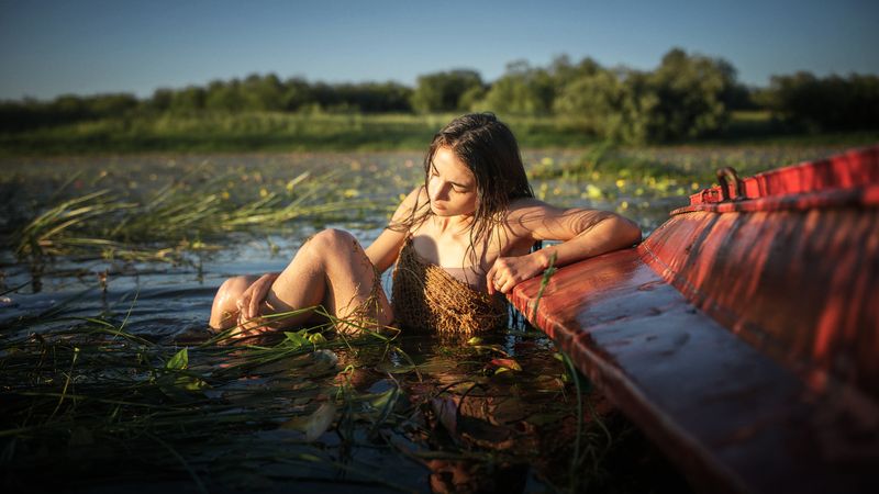 портрет,женскийпортрет,арт,art,природа,река photo preview