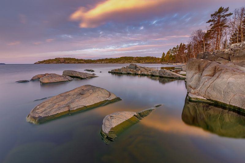 белые ночи, природа карелии, ладожские шхеры, карелия, ладога, северное приладожье, сортавала, питкяранта, русский север,северная природа, северный пейзаж, пейзажи карелии, фототуры по карелии, фототуры по ладоге, фототур на ладожские шхеры Разбросанные в облакахphoto preview