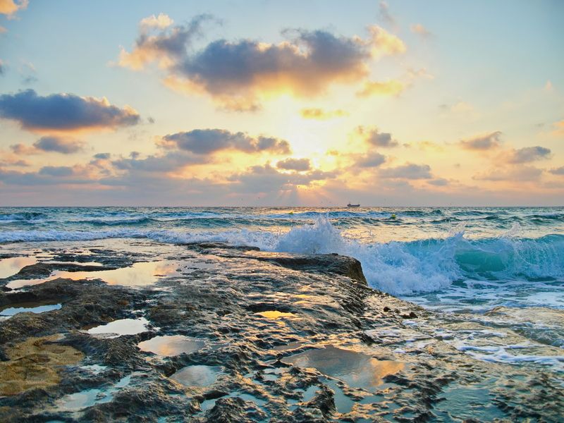 море, закат, пафос, кипр Пафосный закатphoto preview