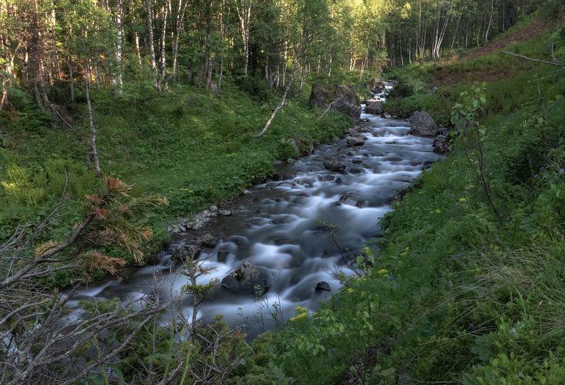 хакасия, сарала, вечер Саралаphoto preview