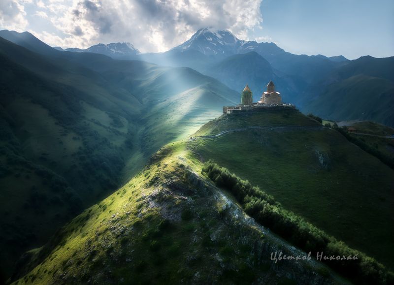 троицкая, церковь, гергети, храм, грузия, степансминда *photo preview