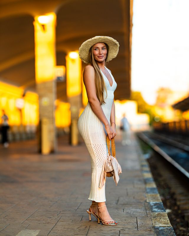 #summer #portrait #canon #goldenhour Portrait of Stefaniaphoto preview
