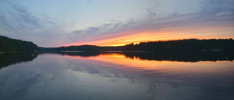 закат, карелия,ладога Глаз драконаphoto preview