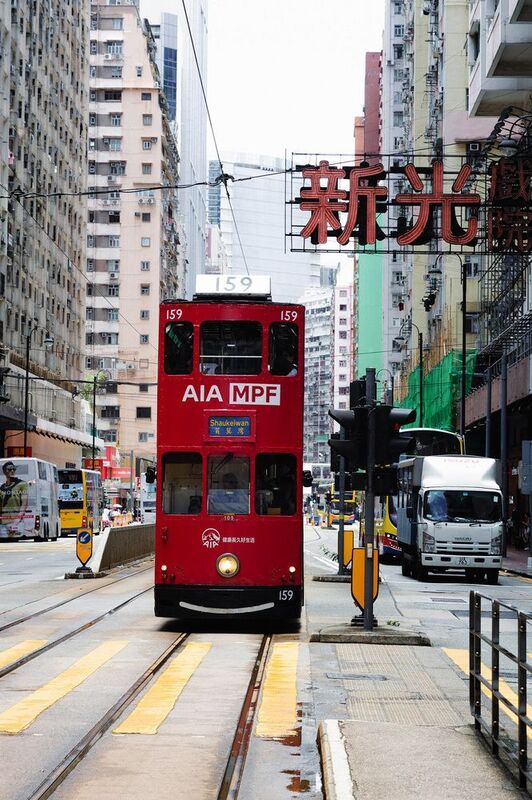 Гонконг, трамвай, Honk Kong, tram, urban Трамваи в Гонконгеphoto preview