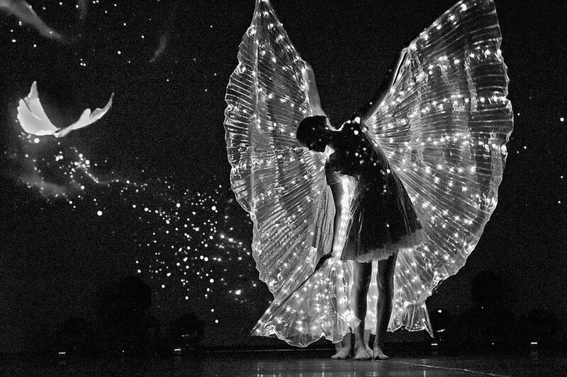 танец, девушка, пластика, чб, апатиты Танец небесных созданий. 2023. фото превью