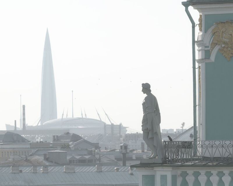 лахта-центр, зимний дворец, эрмитаж, санкт-петербург, спб, питер, россия Архитектура Петербурга разных эпохphoto preview