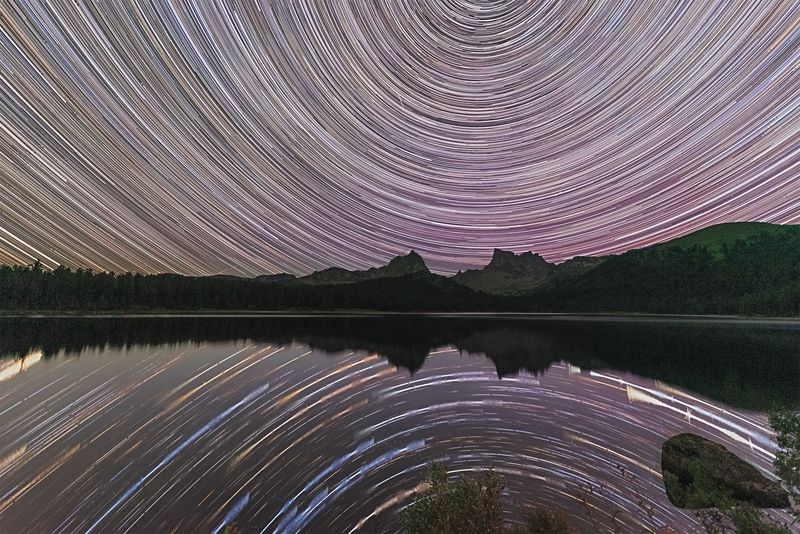 астрофото, астрофотография, ночь, астрономия, астропейзаж, звезды, ночное небо, night, nightphotography, stars, longexposure, ергаки, ergaki Два с половиной часа вращения Землиphoto preview