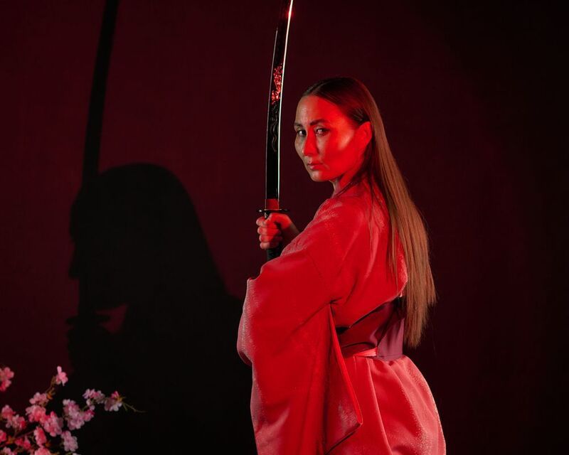 катана, меч, боец, самурай, мулан, кимоно. япония Муланphoto preview